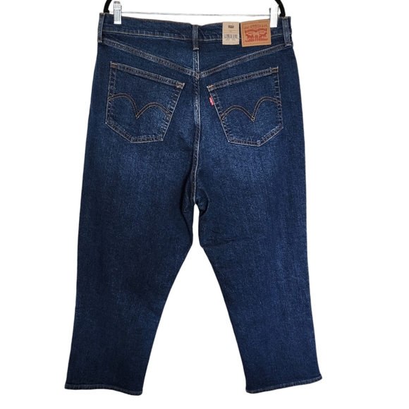 NWT Levi’s Wedgie Straight Jeans Dark Wash, 18W - Picture 3 of 6